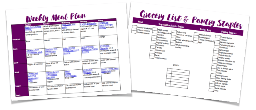 Meal Planning and meal plans by Winnipeg Dietitians
