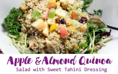 Apple & Almond Quinoa Salad with Maple Tahini Dressing