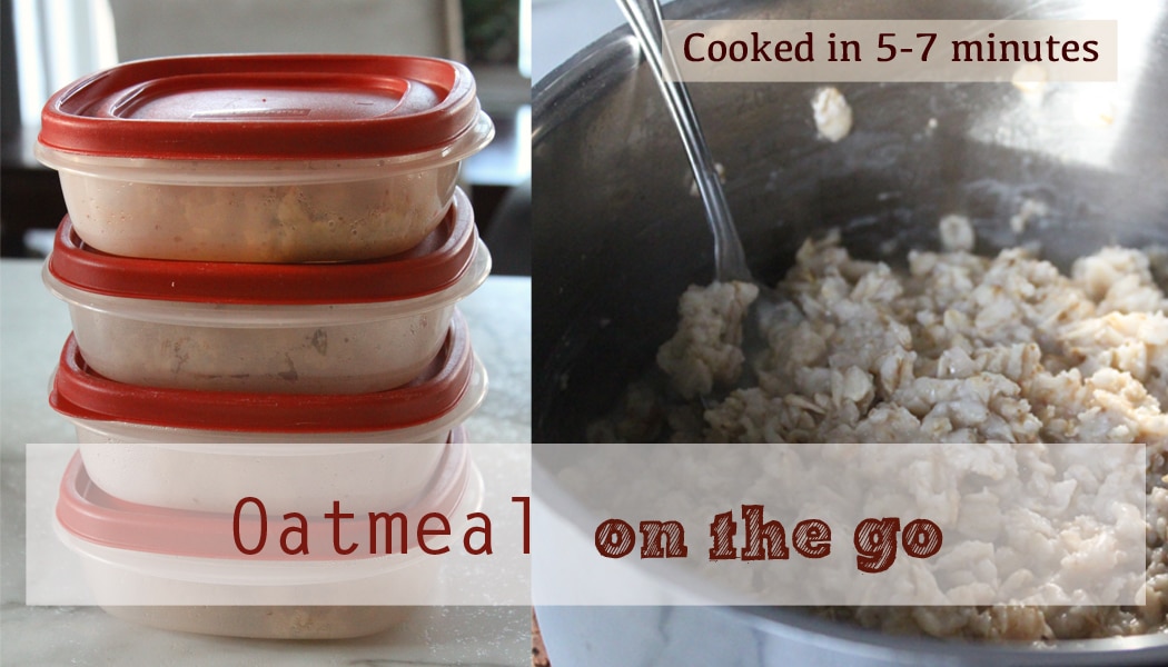 Oatmeal on the go recipe by Winnipeg Dietitian Susan Watson