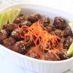 HONEY BBQ GLAZED MEATBALLS