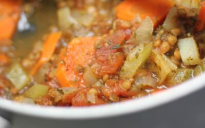Simple Chunky Vegetable and Lentil Soup