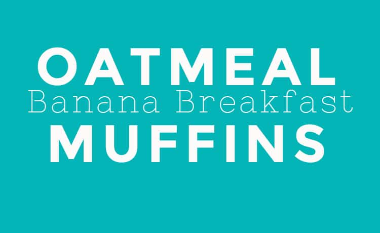 Oatmeal Banana Breakfast Muffins