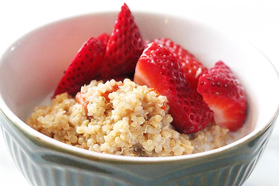 Warm Cinnamon Vanilla Quinoa & Steel Cut Oats