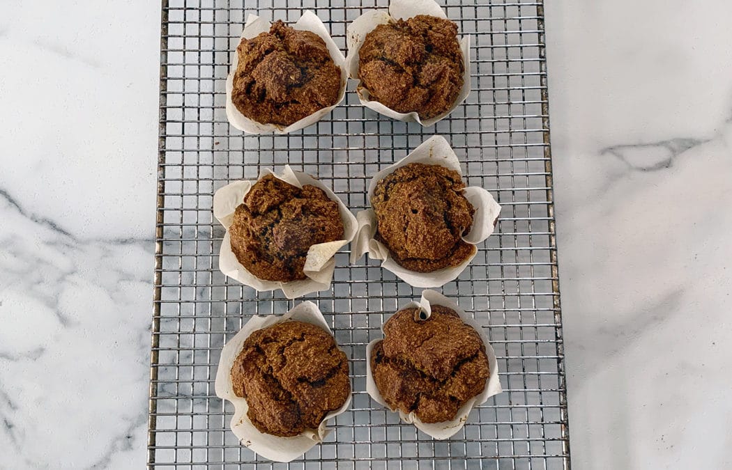 Pumpkin Cranberry Oat Muffins