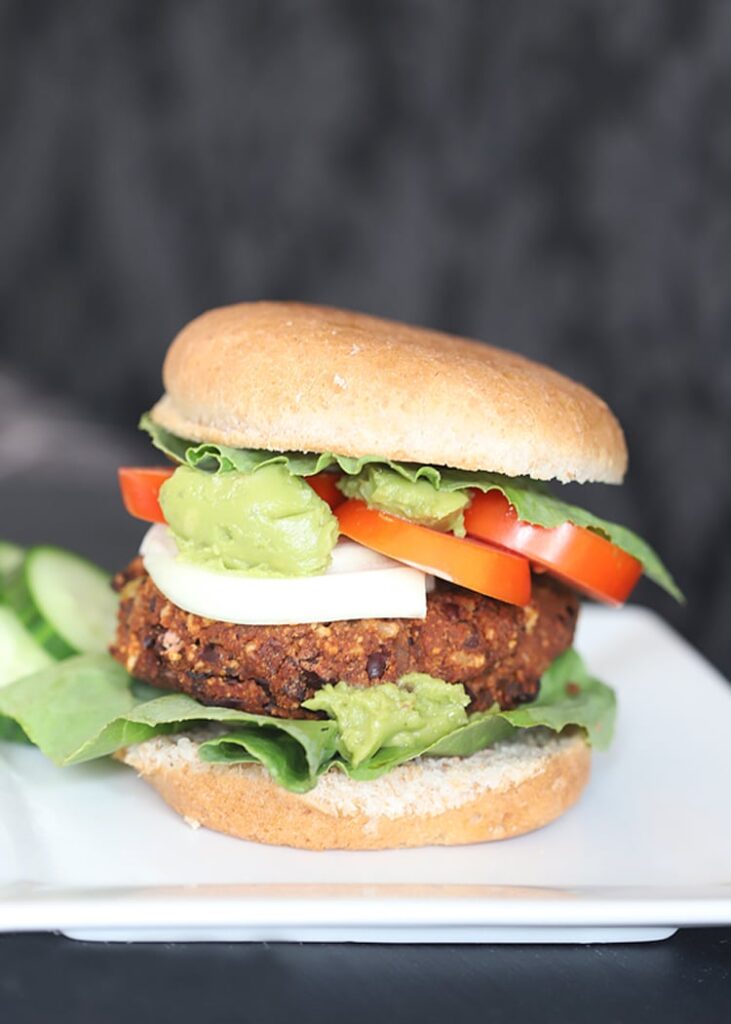 Vegan plant-based veggie burger