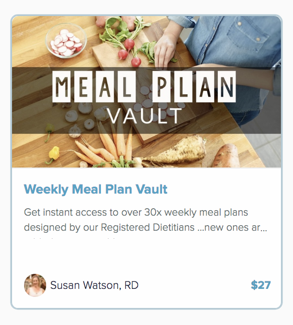 Meal planning Course