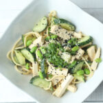 Cucumber and Sesame Noodles with Tofu