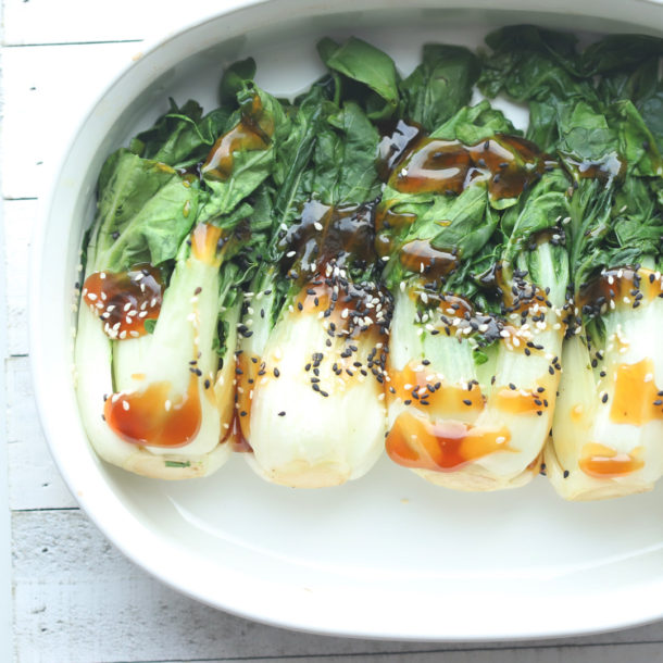 Sweet and sour bok choy
