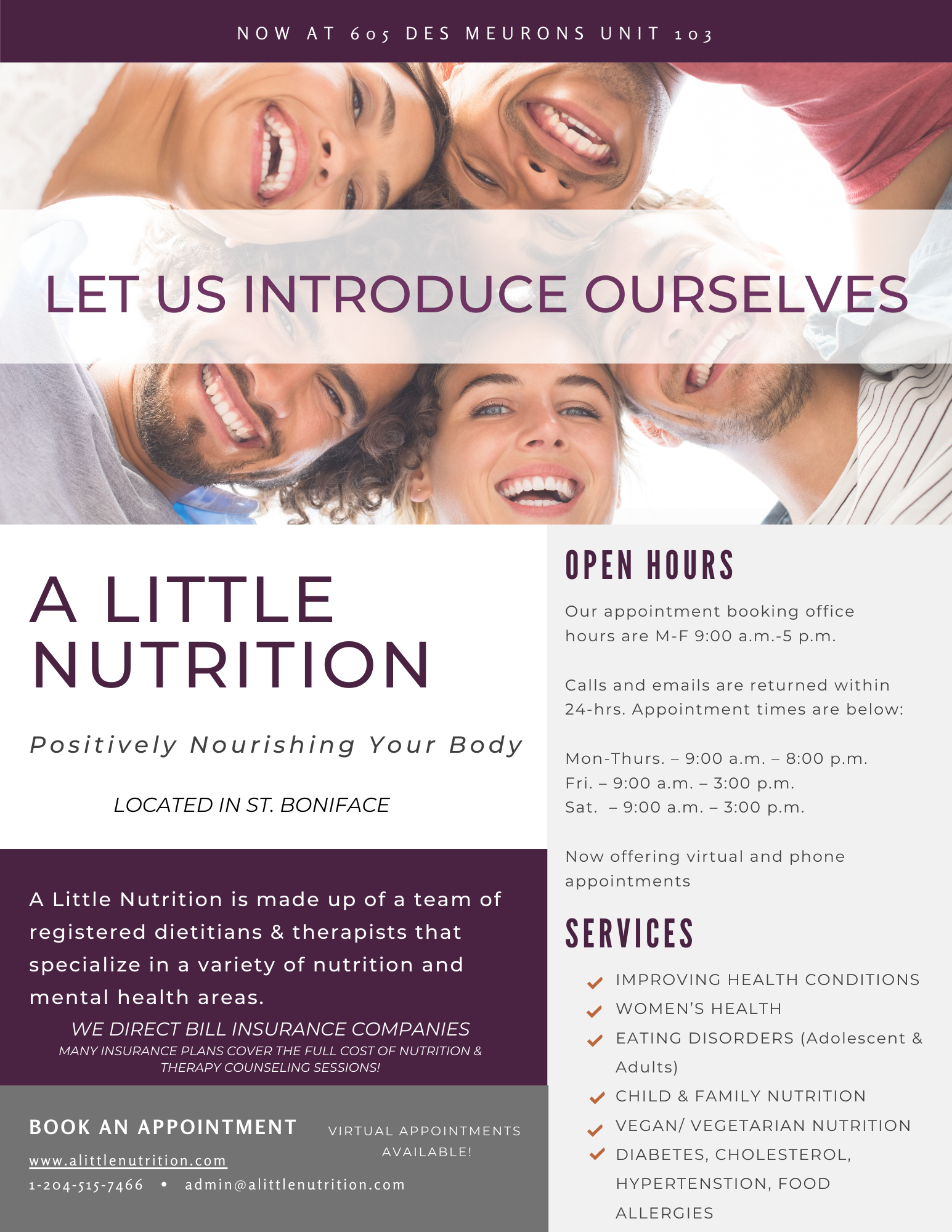 Dietitian referral introduction letter Winnipeg