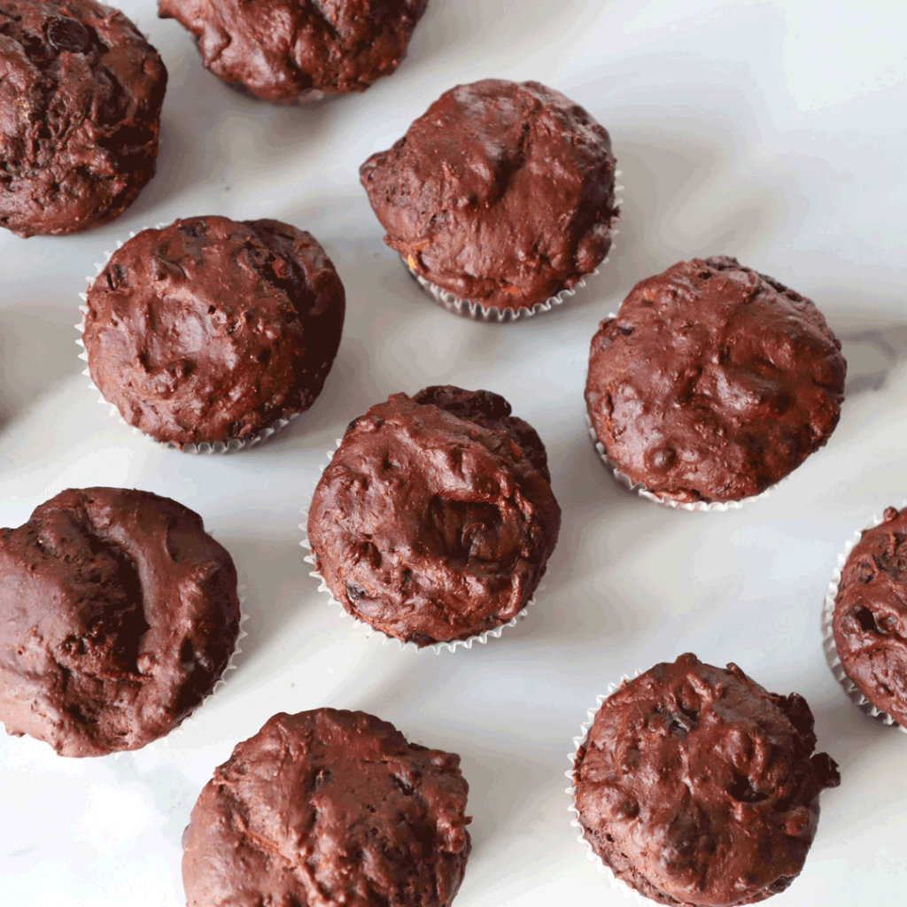 Chocolate Carrot Muffins
