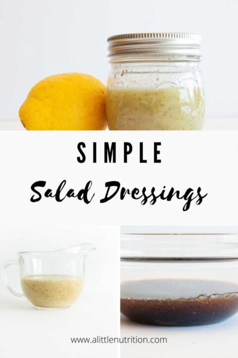 How To Make Simple Salad Dressings - A Little Nutrition