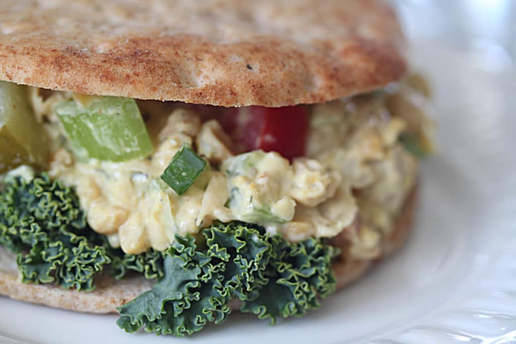 Chickpea salad sandwich  