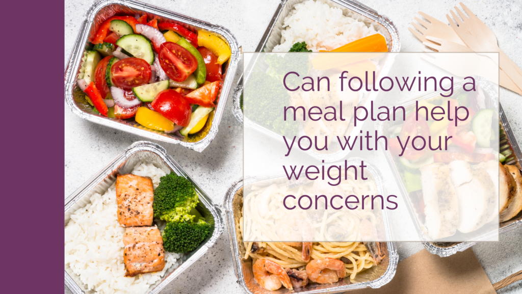 Can Following a Meal Plan Help You With Your Weight Concerns? –
