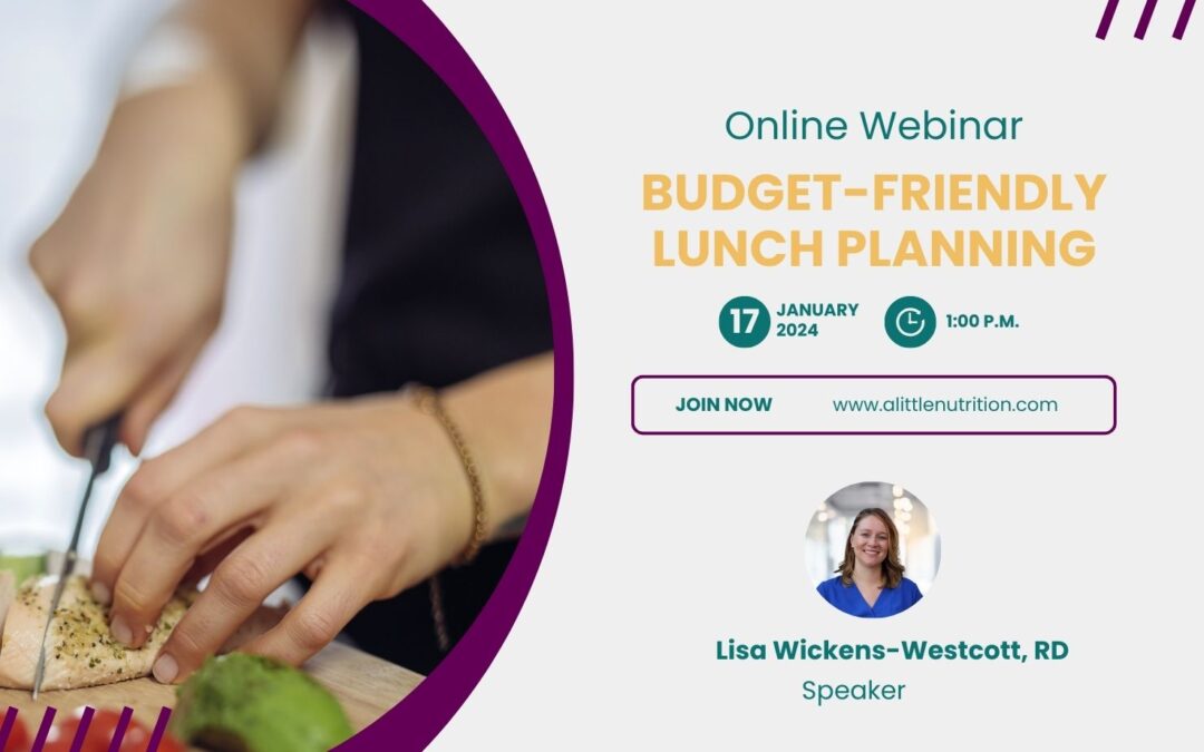 Budget-Friendly Lunch Planning Winnipeg Dietitian Webinar