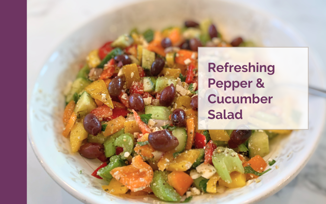 Refreshing Pepper & Cucumber Salad by Winnipeg Dietitians