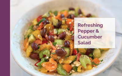 Refreshing Pepper Cucumber Salad